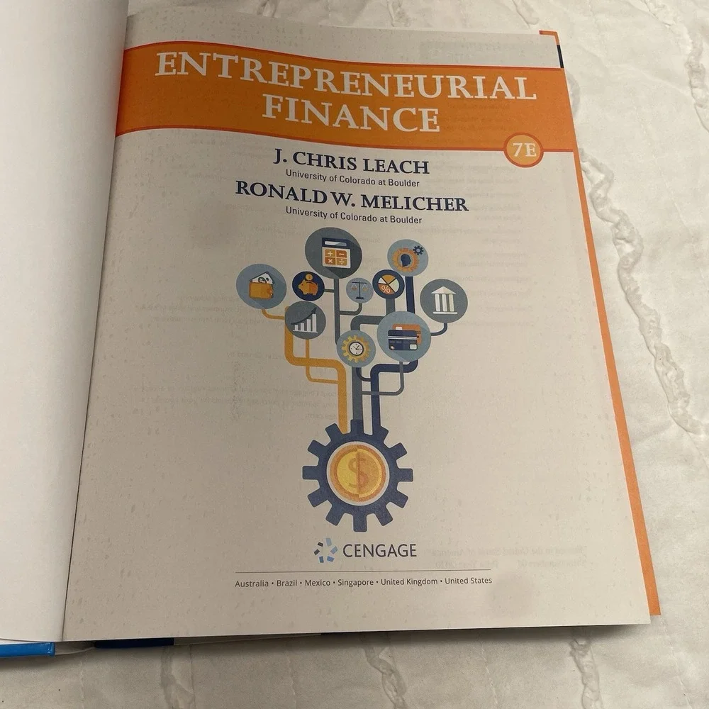 Entrepreneurial Finance Hardcover‎ by Leach J. Melicher EXCELLENT CONDITION